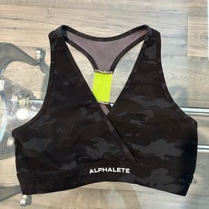Alphalete Camo Surface Wrap bra